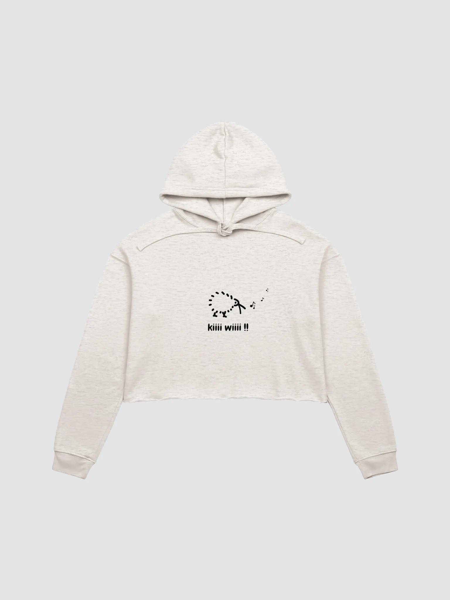 Kiwi Bird Sketch Crop Hoodie product image (3)