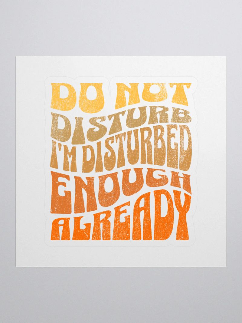 Disturbed Vibes Kiss Cut Stickers
