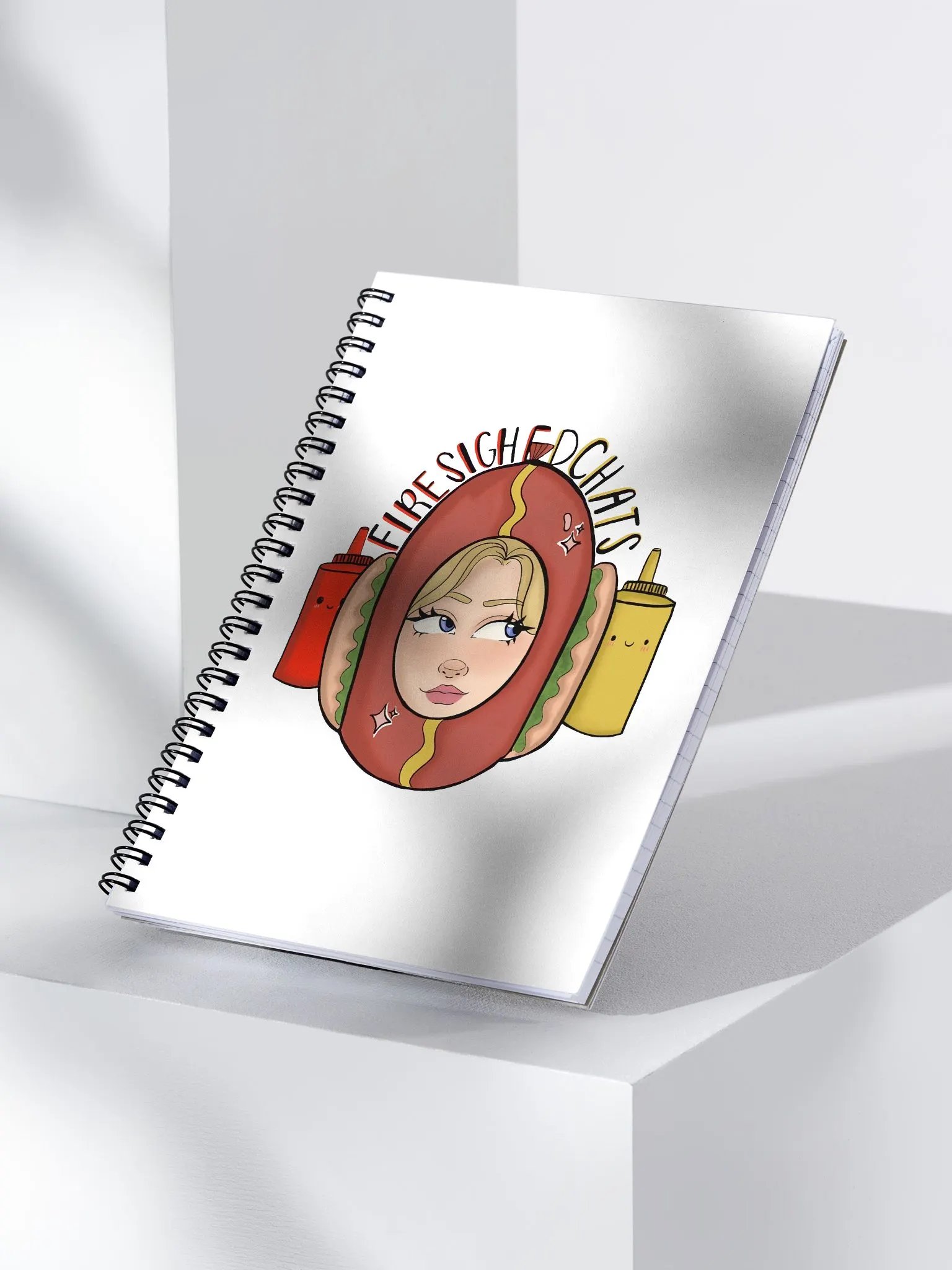 Hot Dog Girl Spiral Notebook product image (4)
