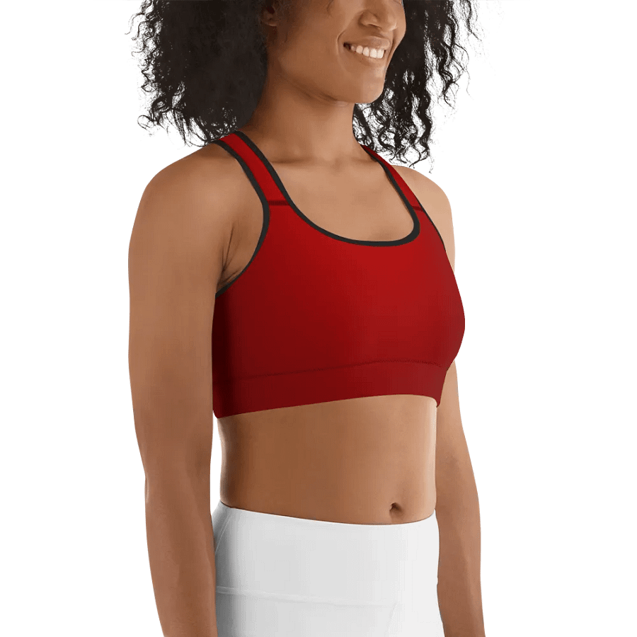 Red Gradient Power Sports Bra product image (6)