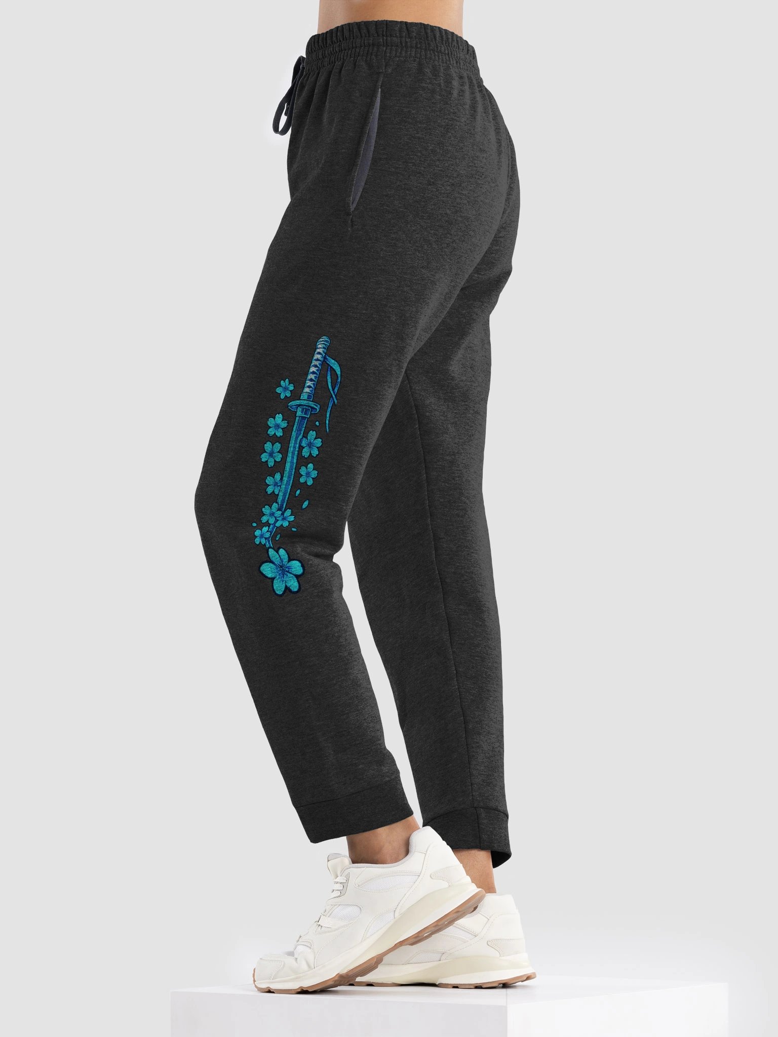 Blue Katana Blossom Joggers product image (5)