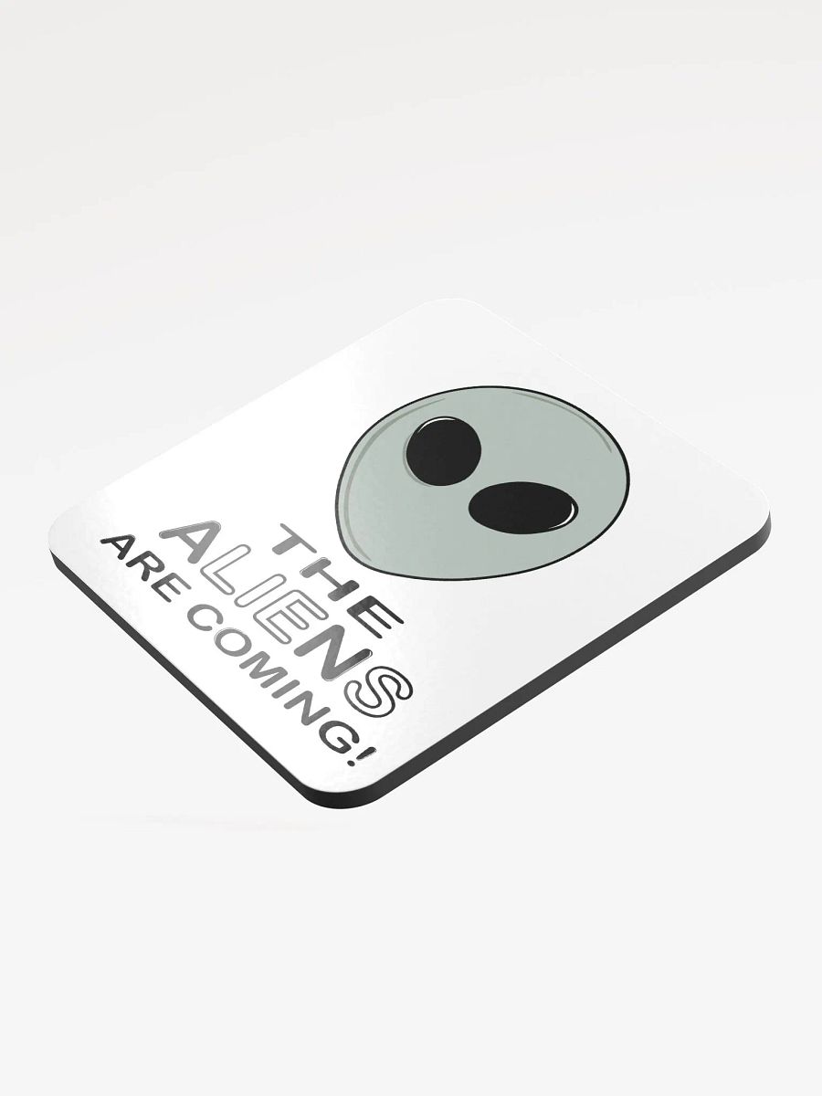 The Aliens Are Coming! - Glossed Cork Coaster product image (4)