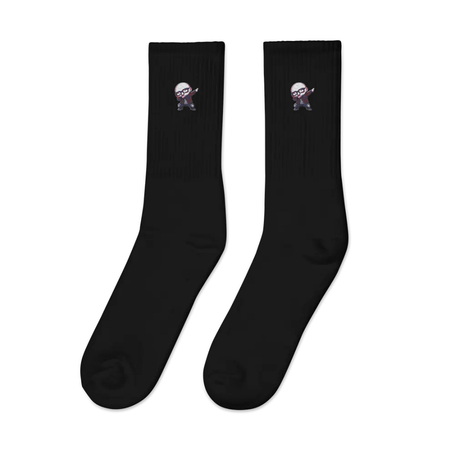 Dabbing Grandpa Cartoon Crew Socks product image (4)