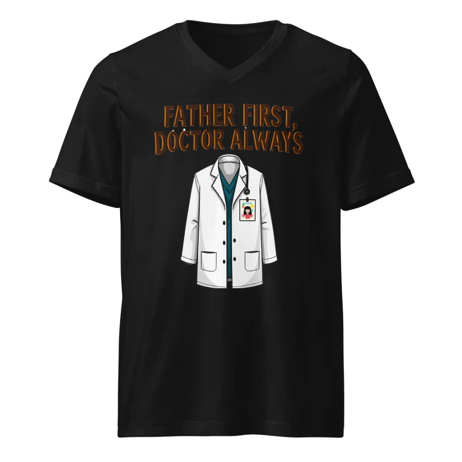 Father First, Doctor Always V-Neck Tee product image (1)
