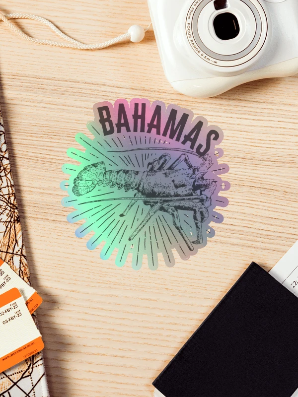 Bahamas Sticker Holographic : Bahamas Fishing Spiny Lobster product image (1)