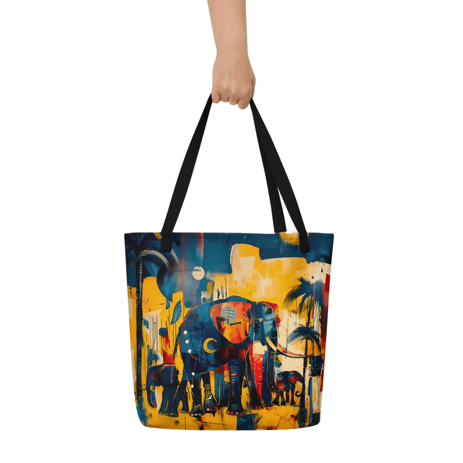 Wildlife Elephant Tote Bag product image (6)