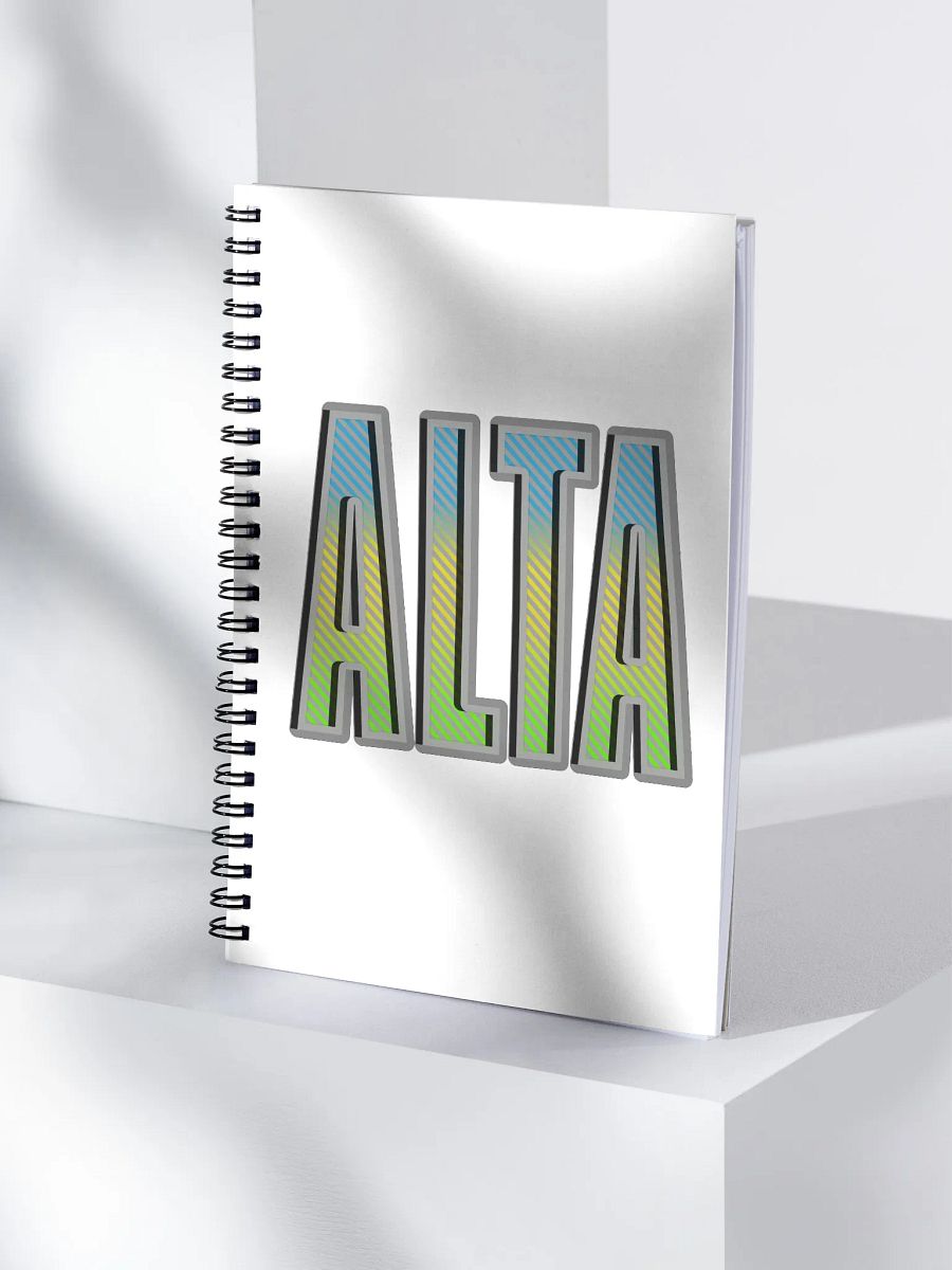 Alta Alberta Striped Spiral Notebook product image (1)