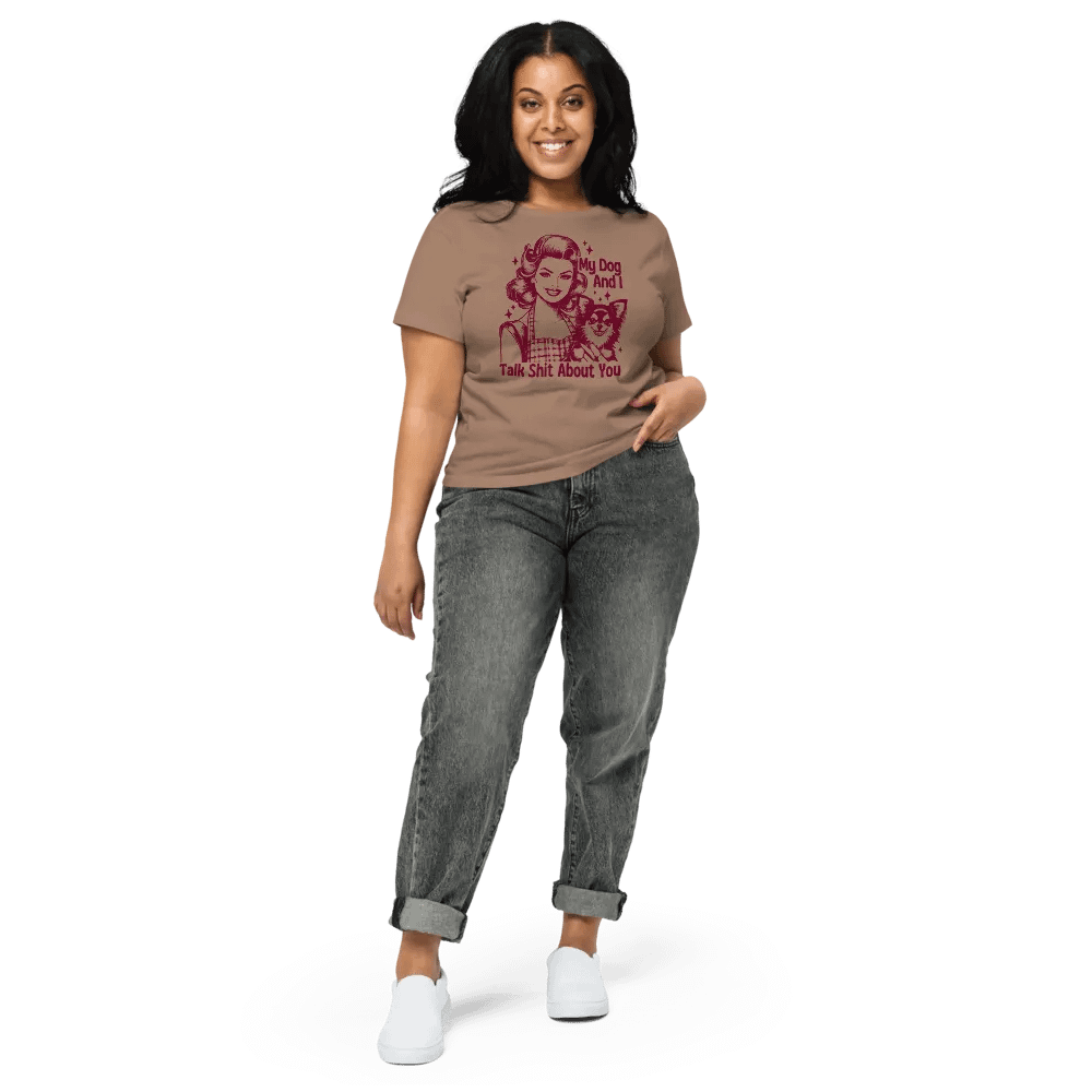 'Sarcastic Dog' High-Waisted Tee product image (1)
