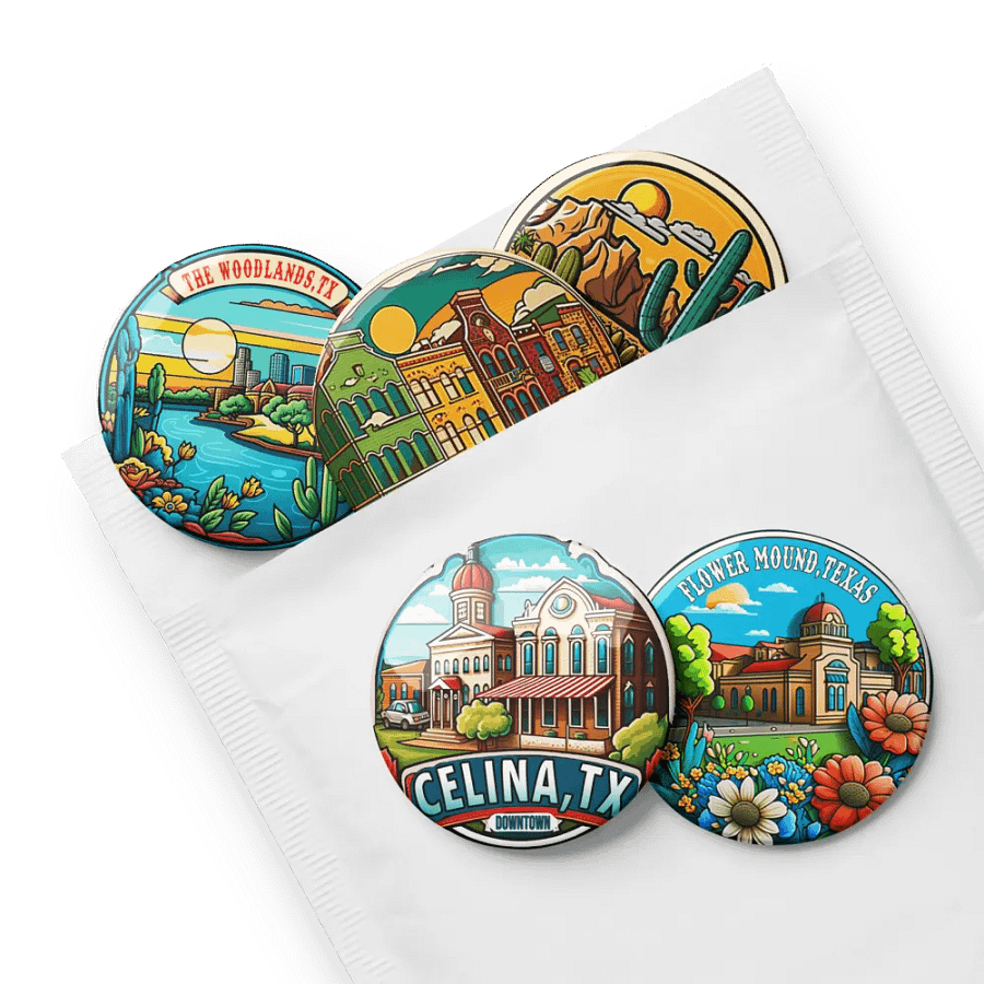 Texas Towns & Landscapes - Set Of 5 Pins product image (8)
