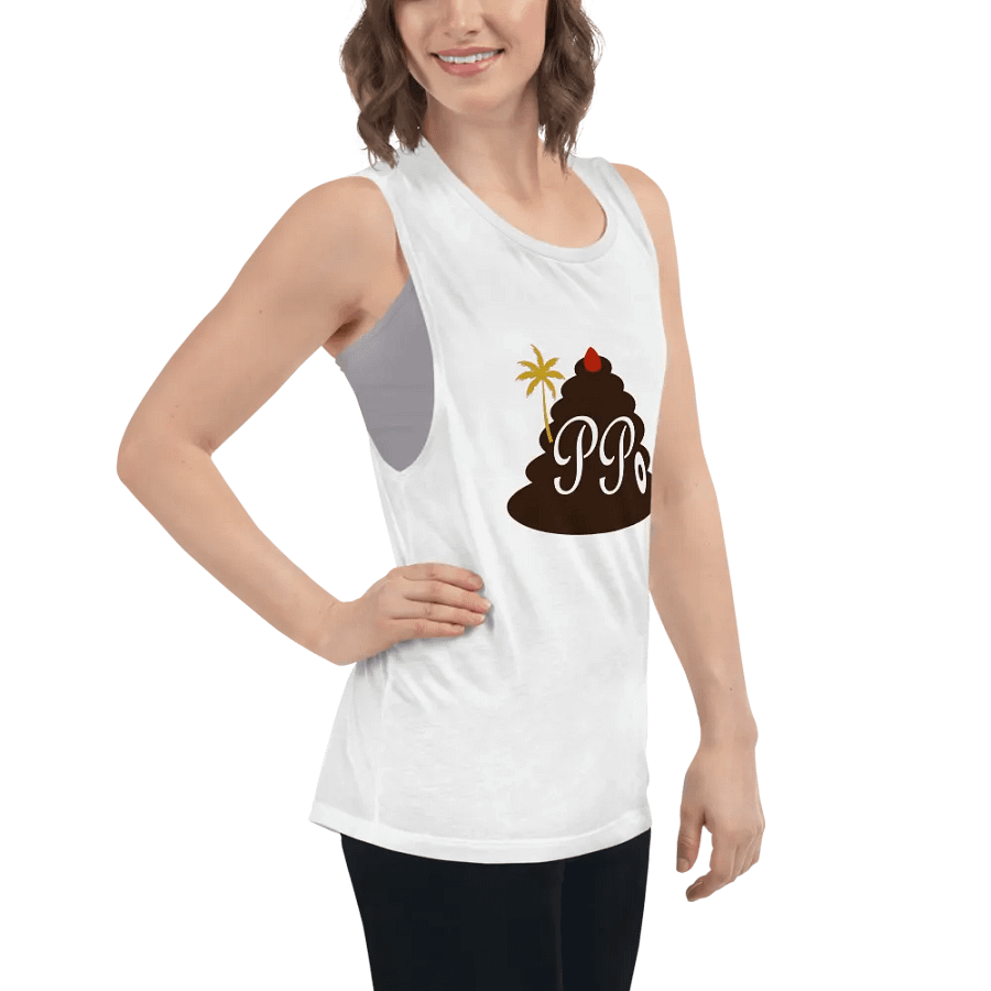 Poop Pees Classic Logo Flowy Muscle Tank product image (52)