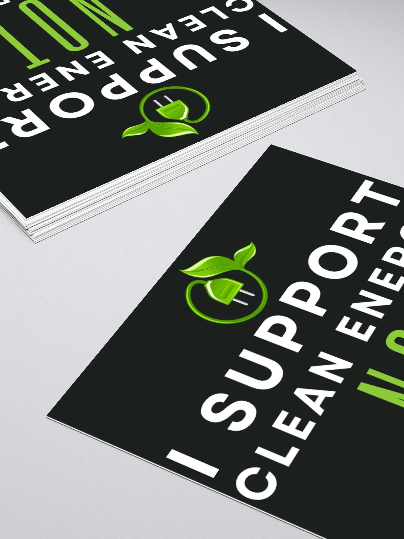 I SUPPORT CLEAN ENERGY NOT WHITE SUPREMACY TESLA STICKER. product image (10)
