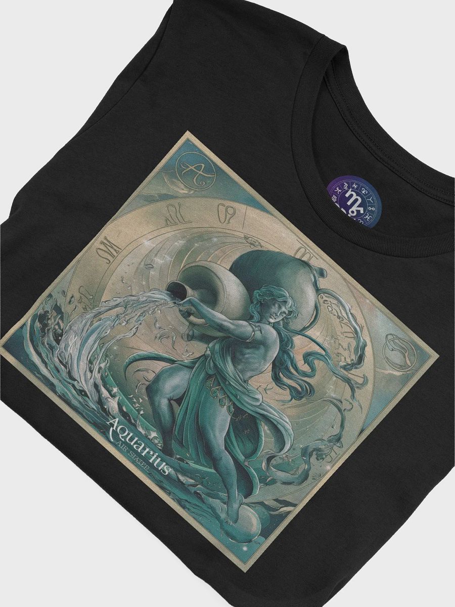Unisex Aquarius Zodiac Supersoft T-Shirt with Mystical Design product image (7)