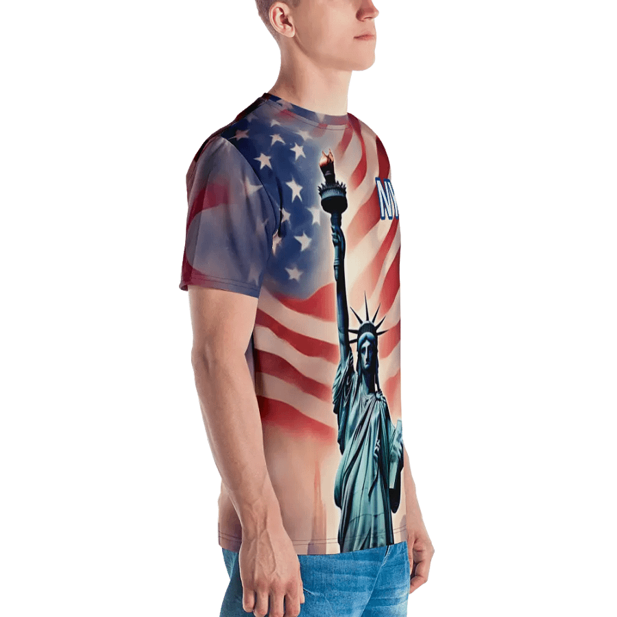 New York Statue of liberty./All-Over Print Crew Neck T-Shirt by Sublicolor product image (4)