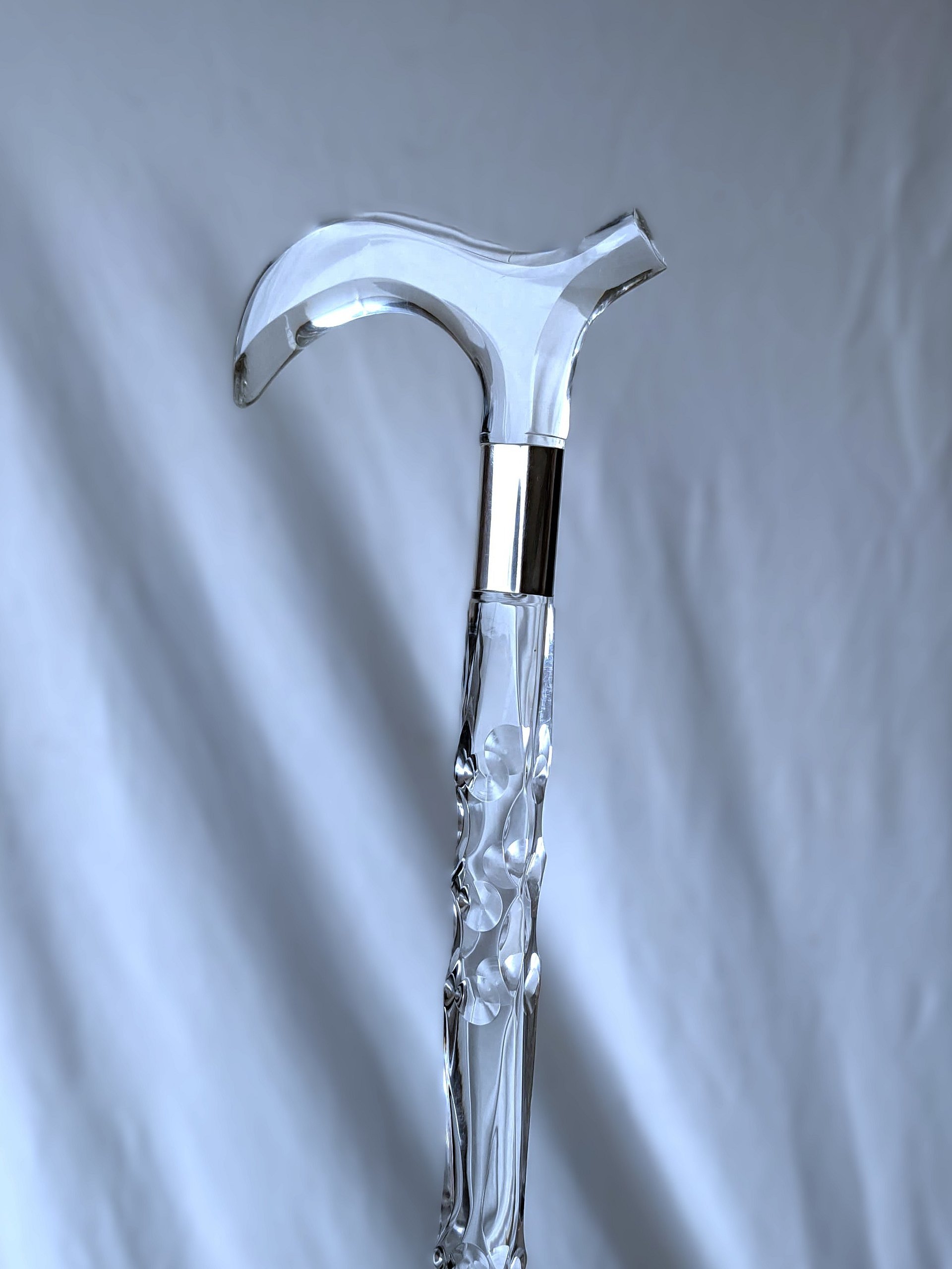 Luxury Clear Crystal Acrylic Walking Stick for Women | Elegant Transparent Cane for Seniors & Stylish Ladies | Custom Size + Gift Box product image (7)