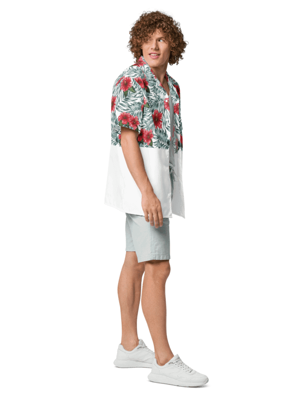 Hibiscus Leaf Design | Unisex Hawaiian Shirt product image (4)