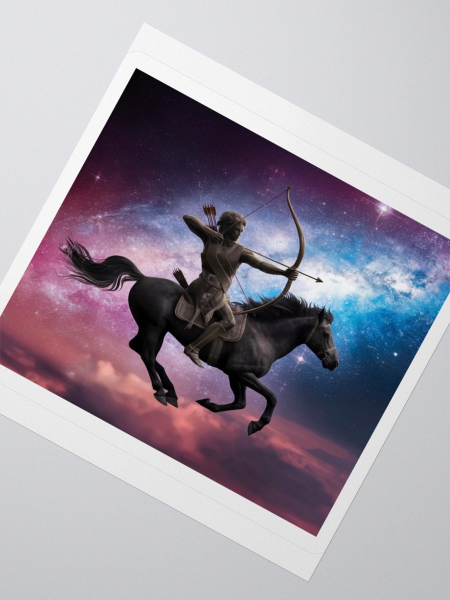 Exclusive Sagittarius Zodiac Sticker: Centaur Archer in Cosmic Twilight - Perfect for Astrology Fans and Unique Gifts! product image (5)