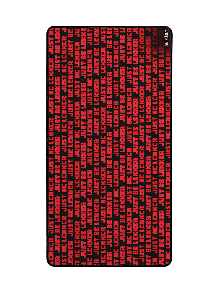 Smithology - "Just Be Lekker" Black/Red Gaming Mousepad product image (2)