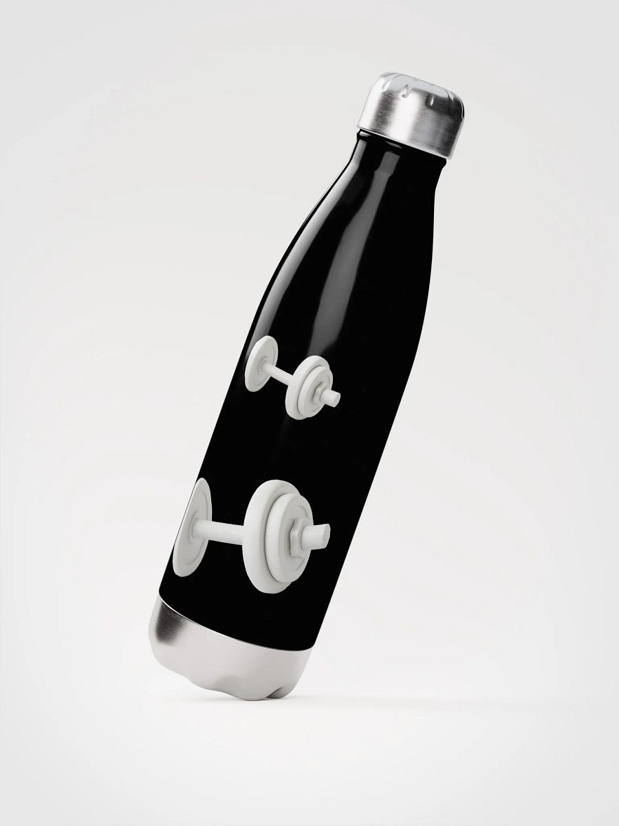 Gym Tonight Sleek White Dumbbell Stainless: Insulated Water Bottle product image (3)