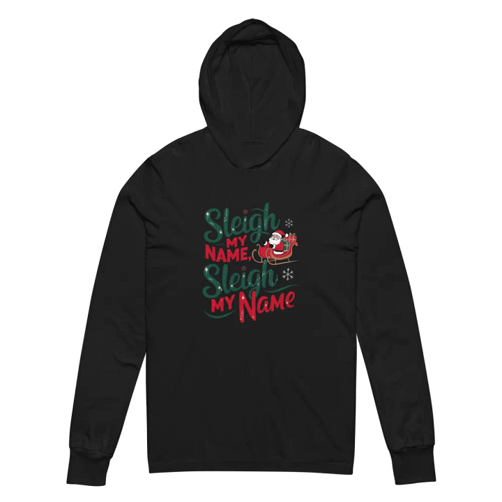 Festive Sleigh My Name Hooded Tee product image (2)