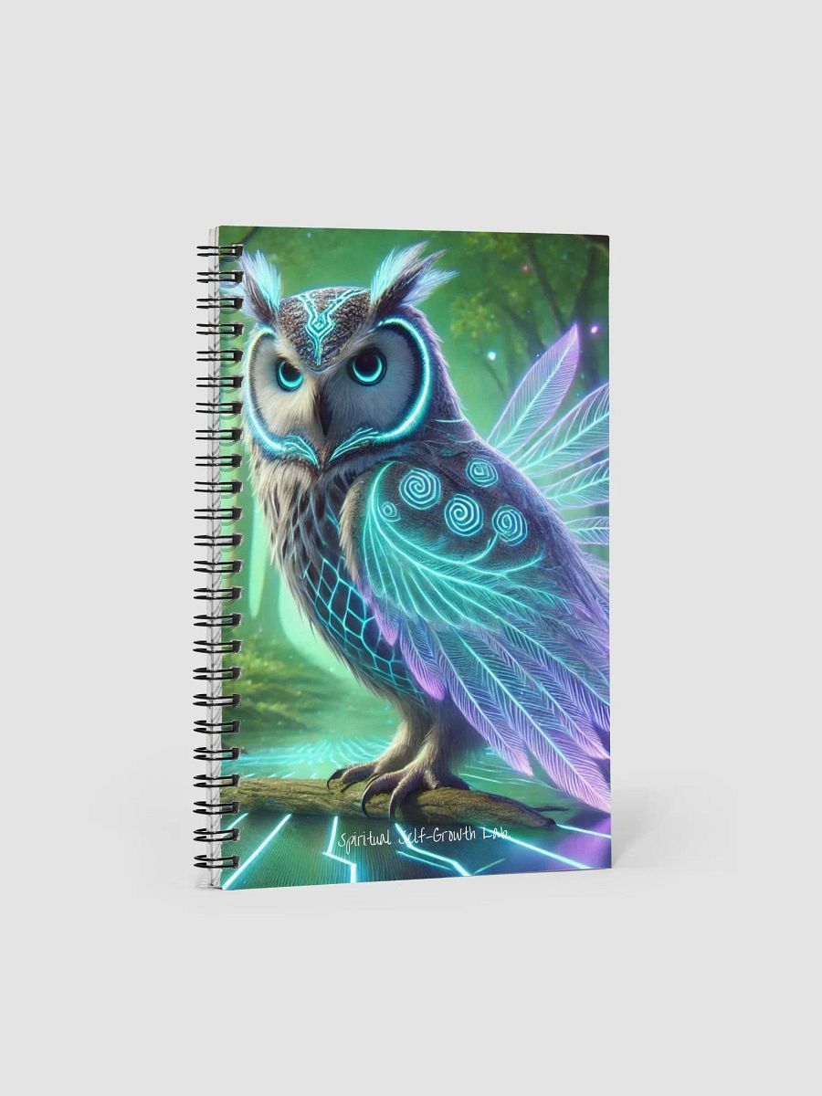 "Celestial Wisdom" Futuristic Owl Journal – A Symbol of Insight and Spiritual Balance product image (1)