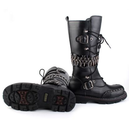 Punk motorcycle boots product image (2)