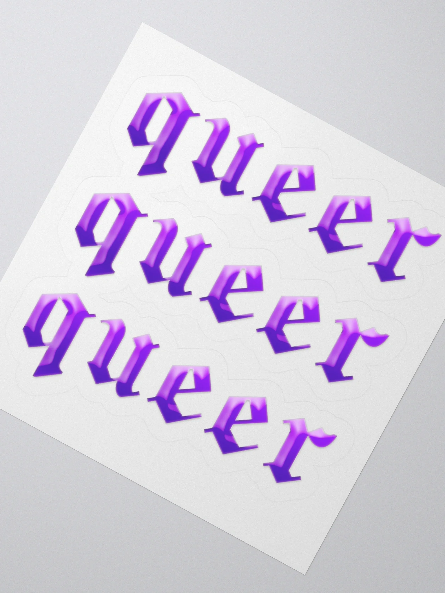 Gothic Queer Kiss Cut Stickers product image (4)
