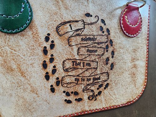 In the works!!!

 #handcrafted #leathergoods #leather #geeklife