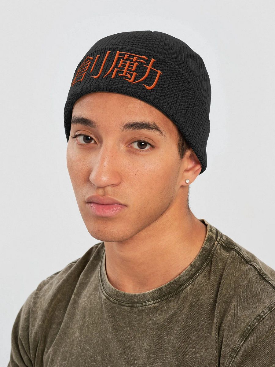 Create & Inspire Kanji Atlantis Organic Ribbed Beanie product image (1)
