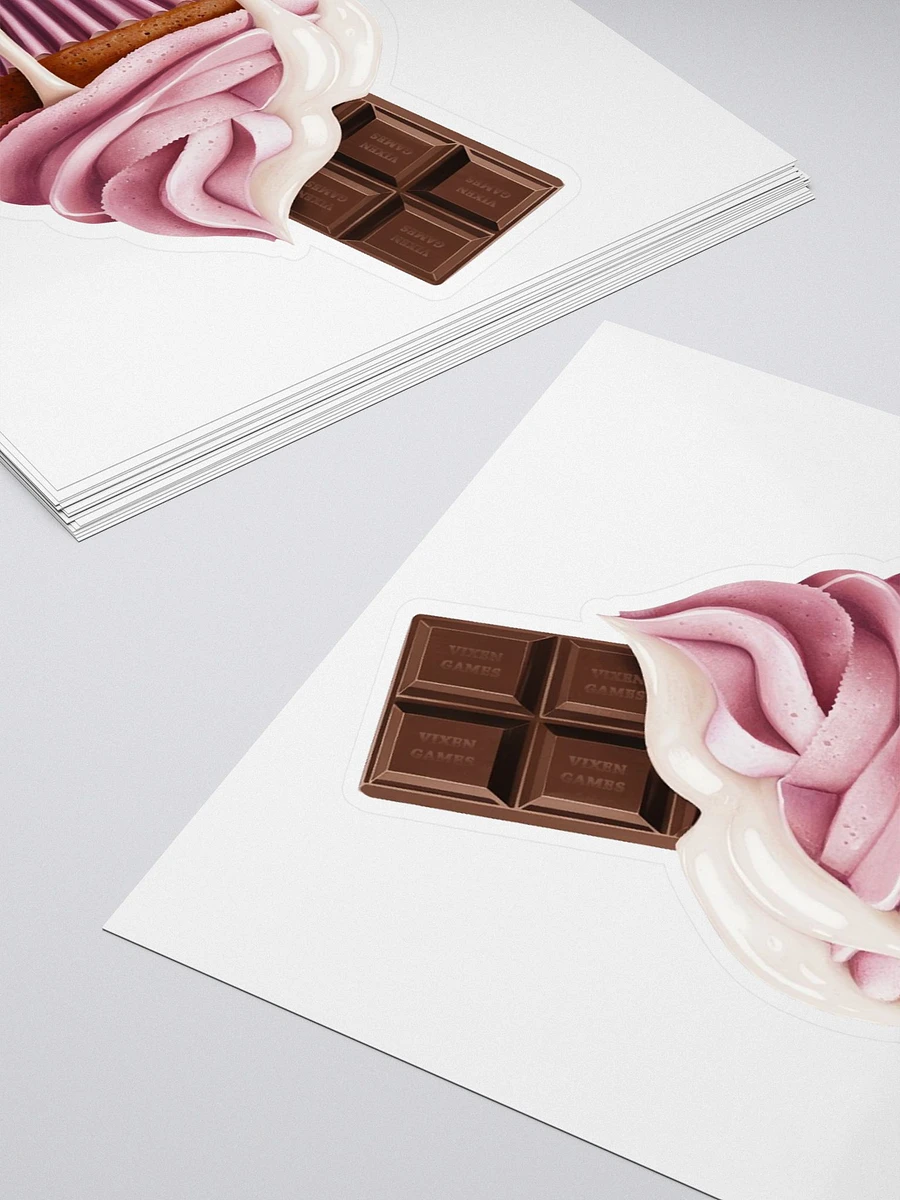 Chocolate in the pink Vinyl Sticker product image (4)