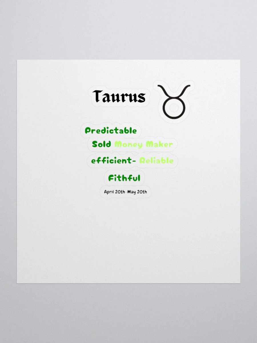 Taurus Stickers product image (1)