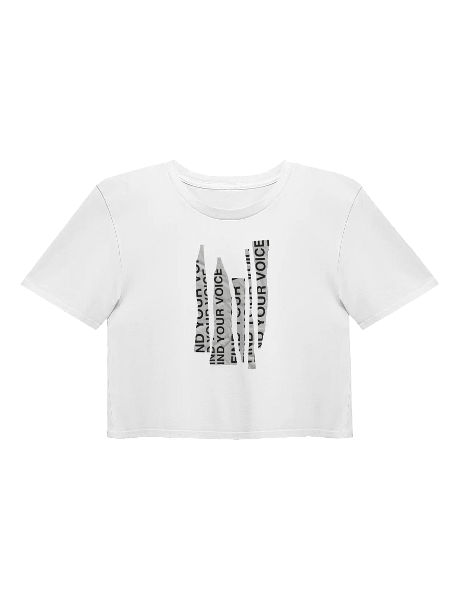 Find Your Voice Distressed Crop Tee product image (4)