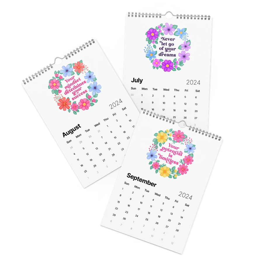 Vibrant Floral Motivational Quotes Calendar product image (3)