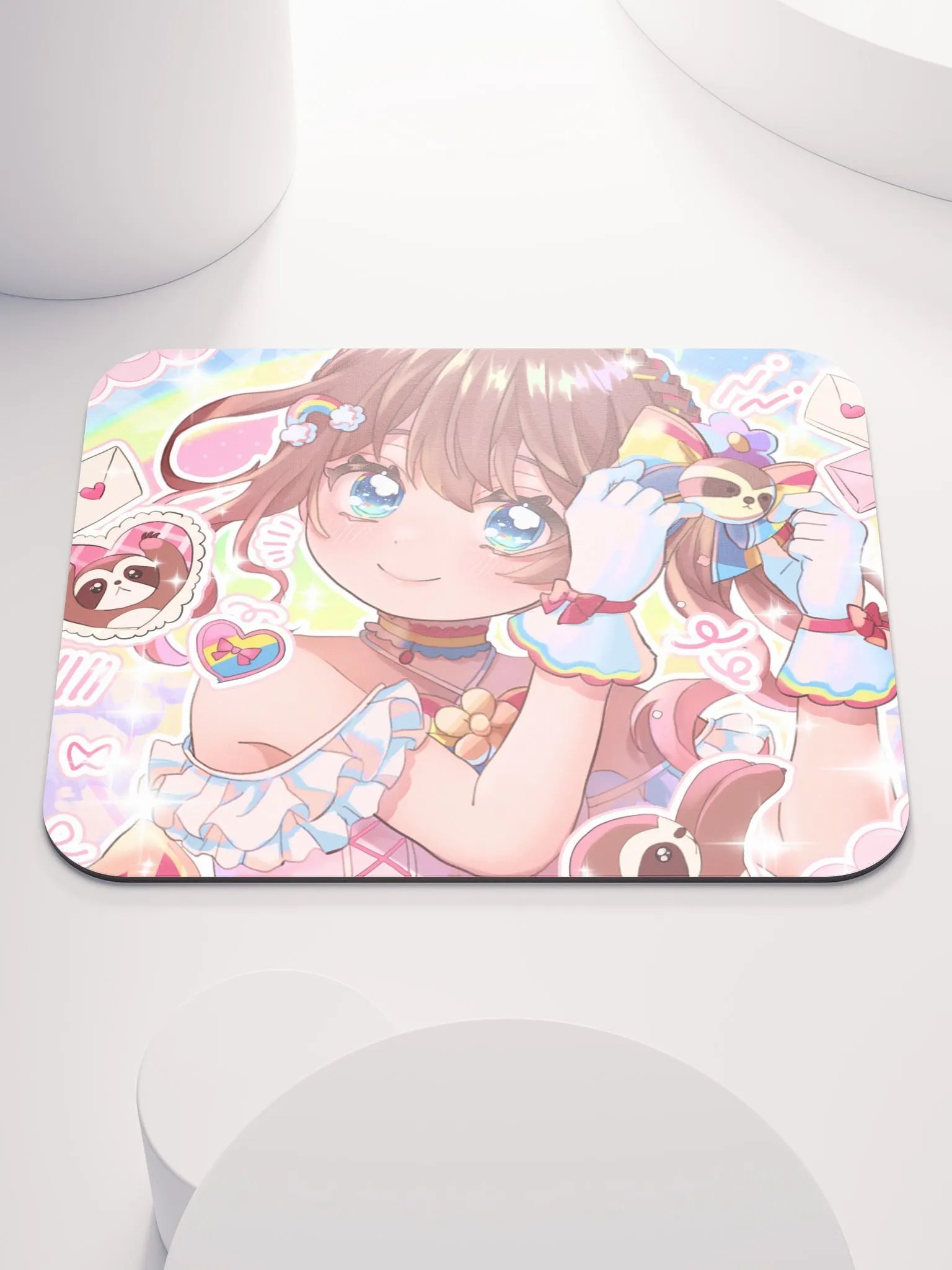 Rainbow-Colored Idol Mouse Pad product image (1)