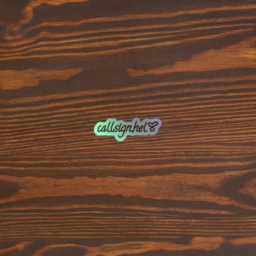 Callsign.Hel Holo Sticker product image (5)