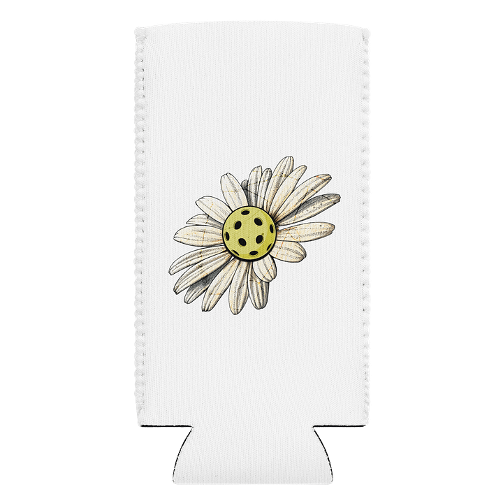 Flower Daisy Pickleball Sketchy Bloom Can Cooler product image (1)