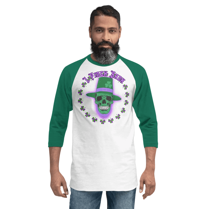 Pinch Back Skull Raglan Tee product image (23)