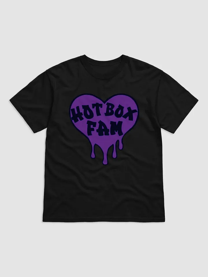 UNISEX HOT BOX FAM SOLID DARK PURPLE LOGO TEE product image (11)