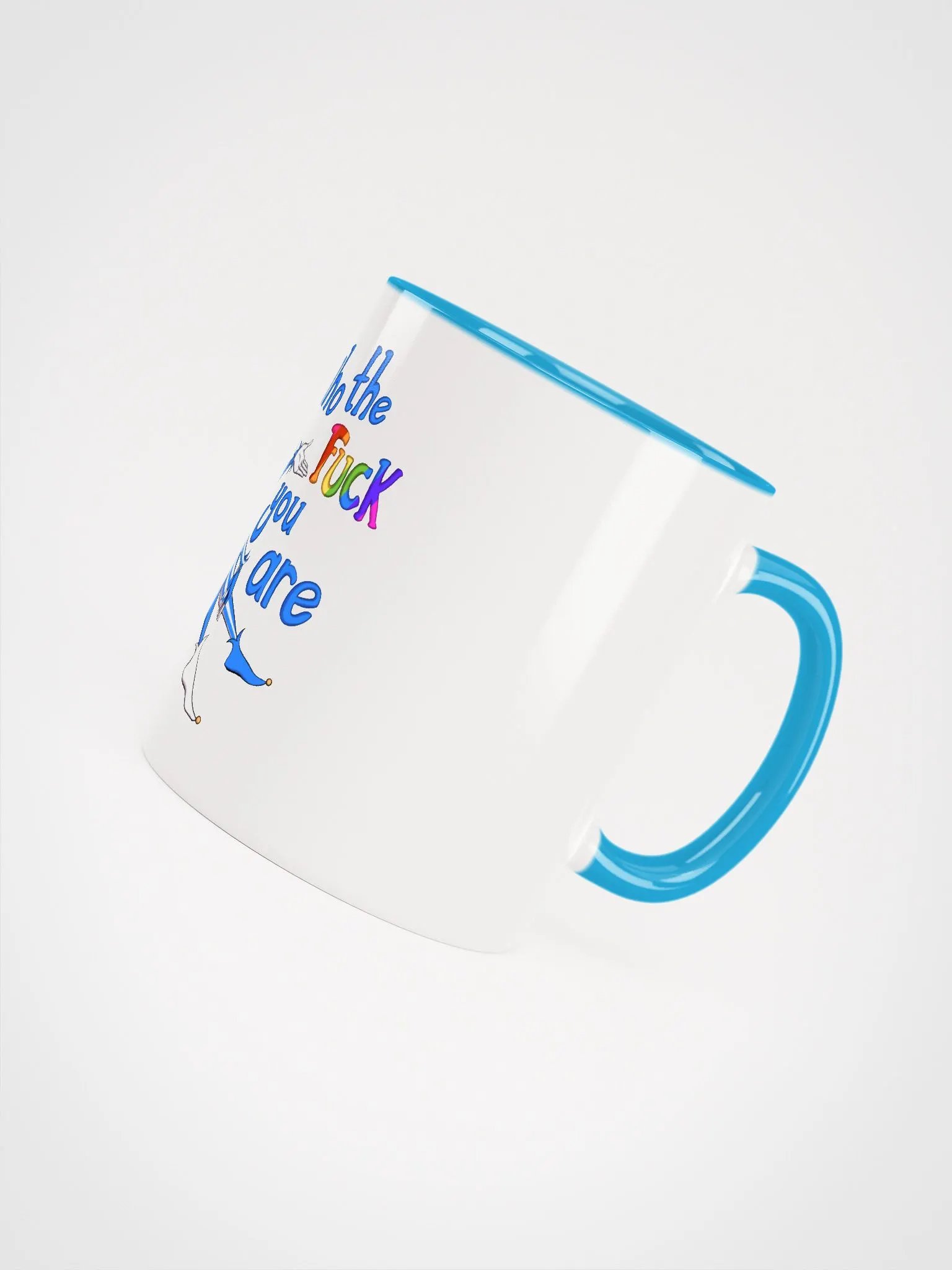 Be Who The Fuck Your Are Blue Jester Mug product image (4)