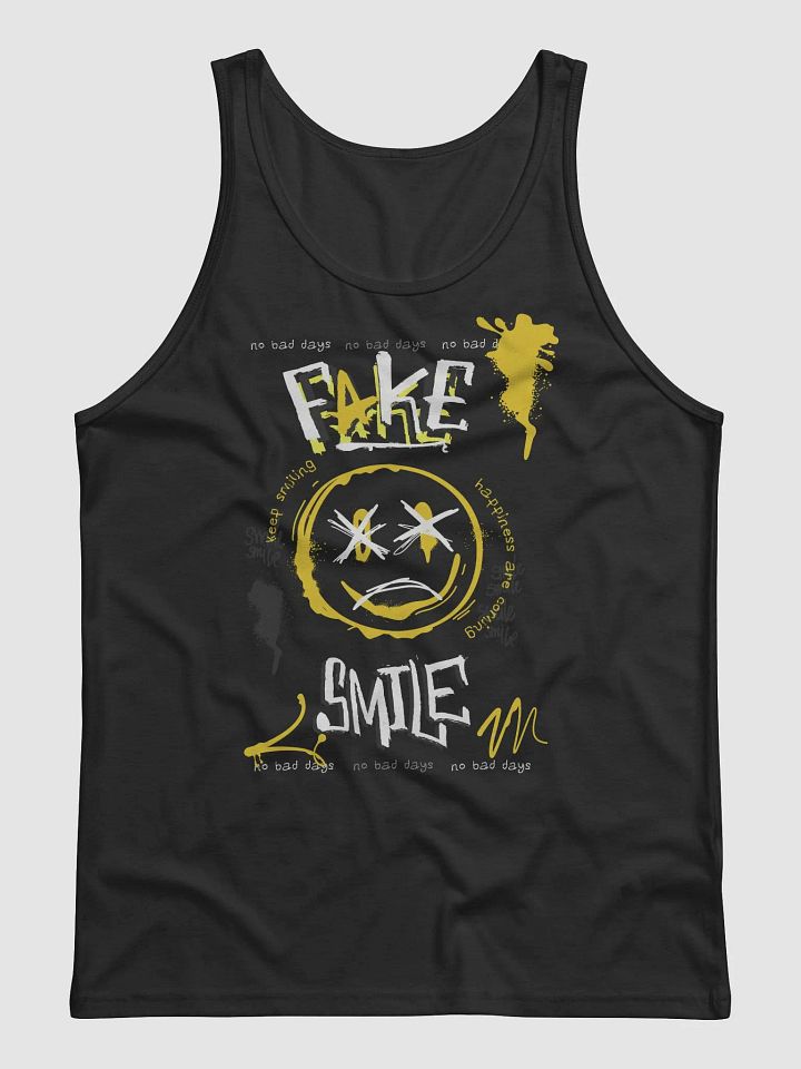 Fake Smile | Jersey Tank by Bella+Canvas product image (2)