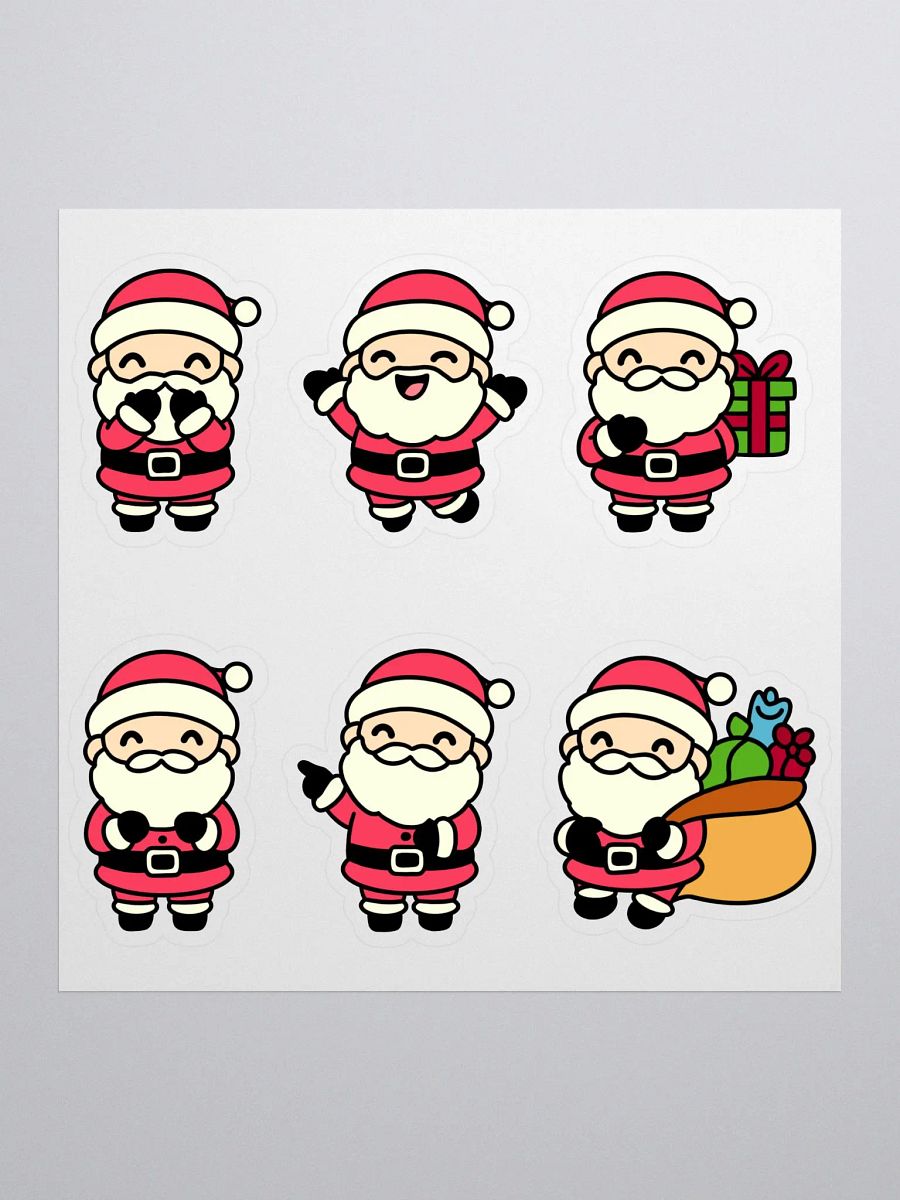 Cute Santa Christmas Stickers – Perfect for Cards, Gifts, and DIY Projects product image (1)