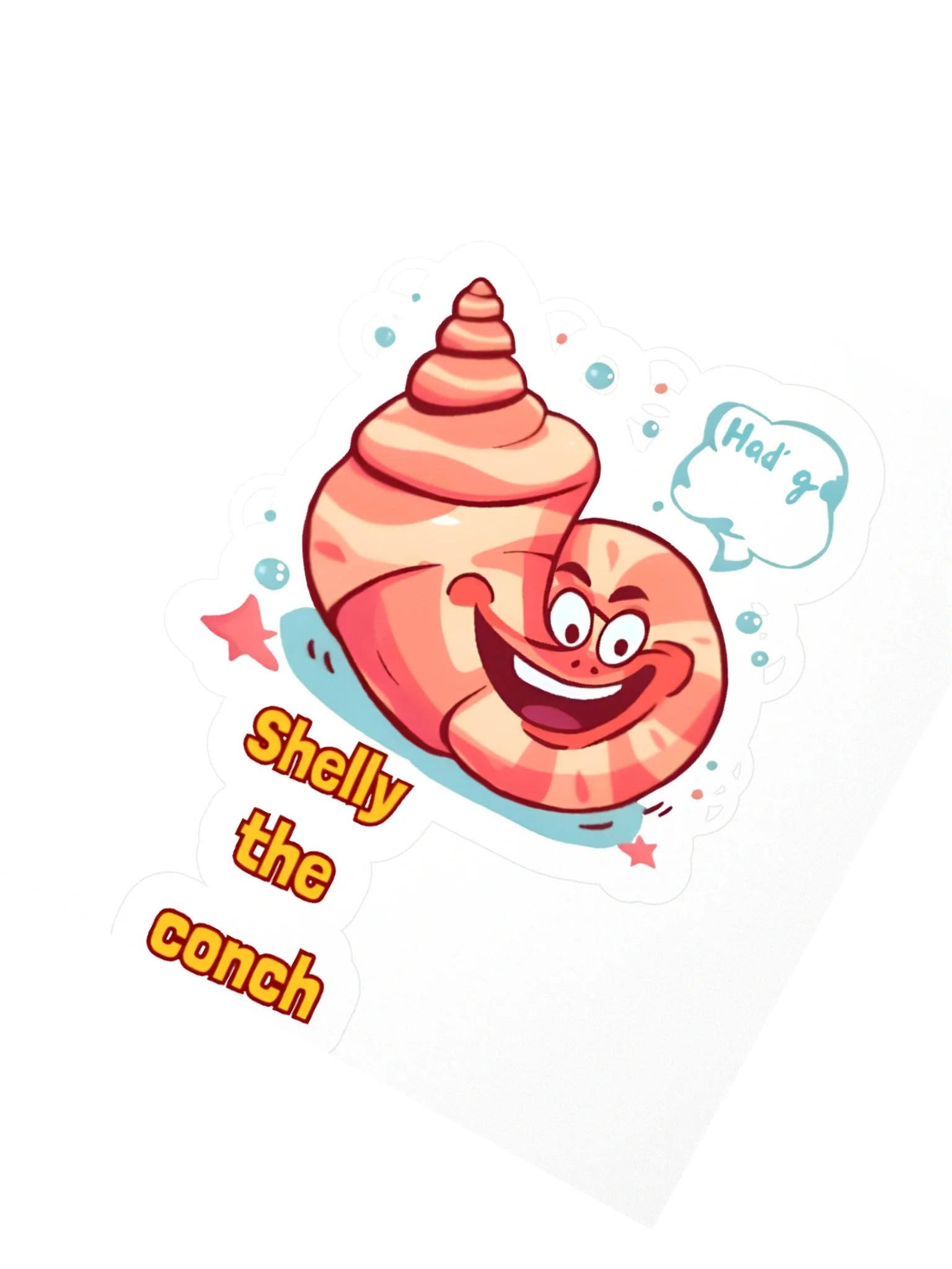 Shelly the Conch Kiss Cut Stickers product image (2)
