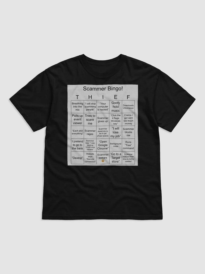 Scammer Bingo! -Premium Heavyweight Tee product image (1)