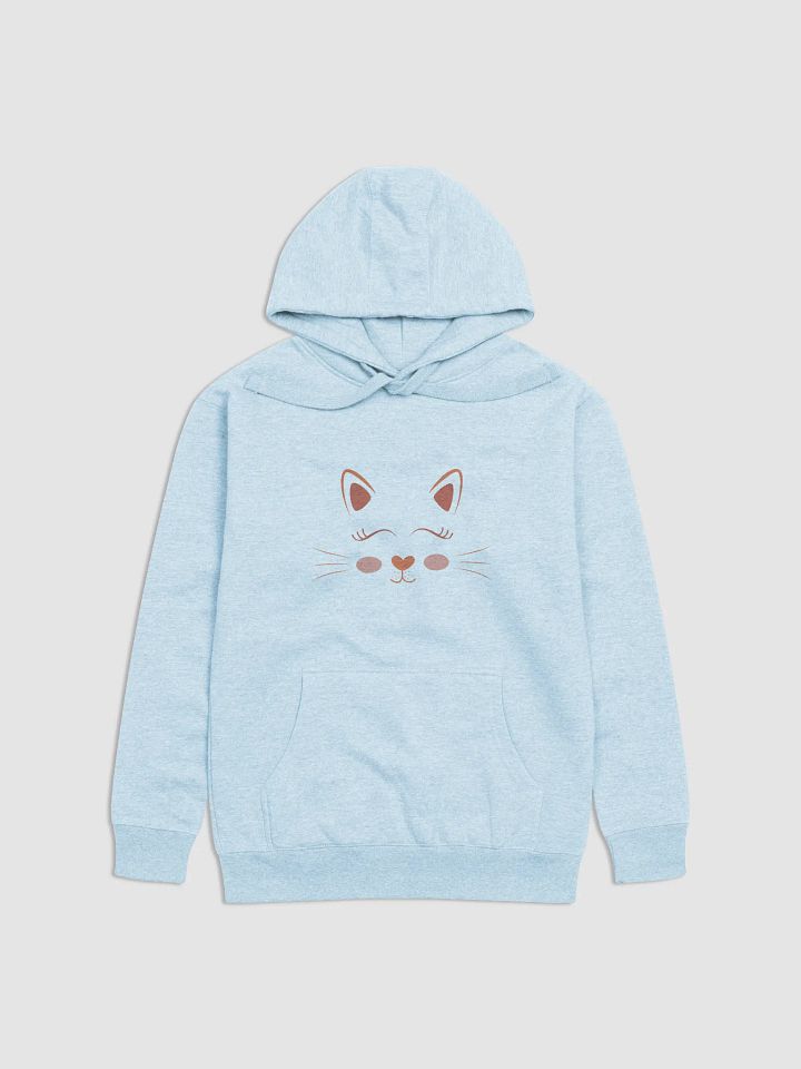 Adorable Cat Face Cotton Heritage Unisex Premium Hoodie product image (23)