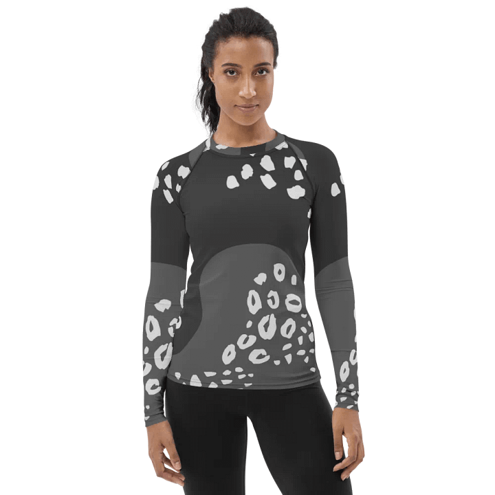 Grey Leopard Dream Women's Rash Guard product image (1)