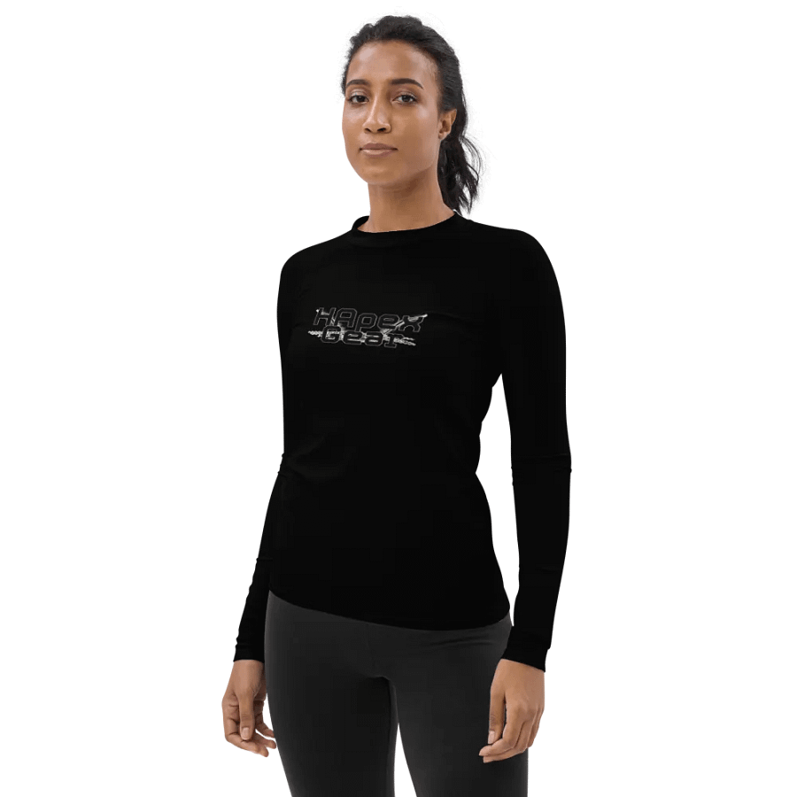 Women's Rash Guard - Black - Black HApex Gear Black Logo product image (8)