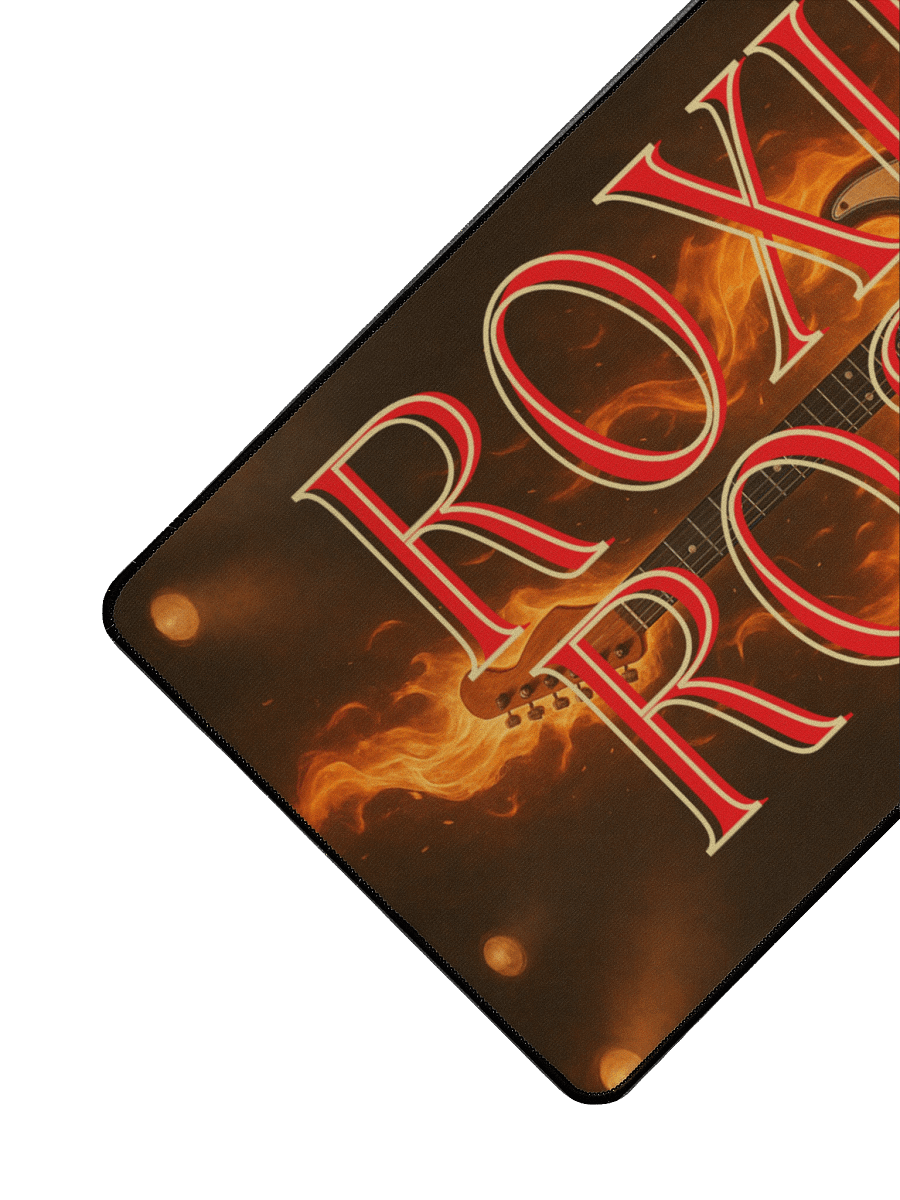 Flaming Guitar: Roxie Rose Desk Mat product image (3)