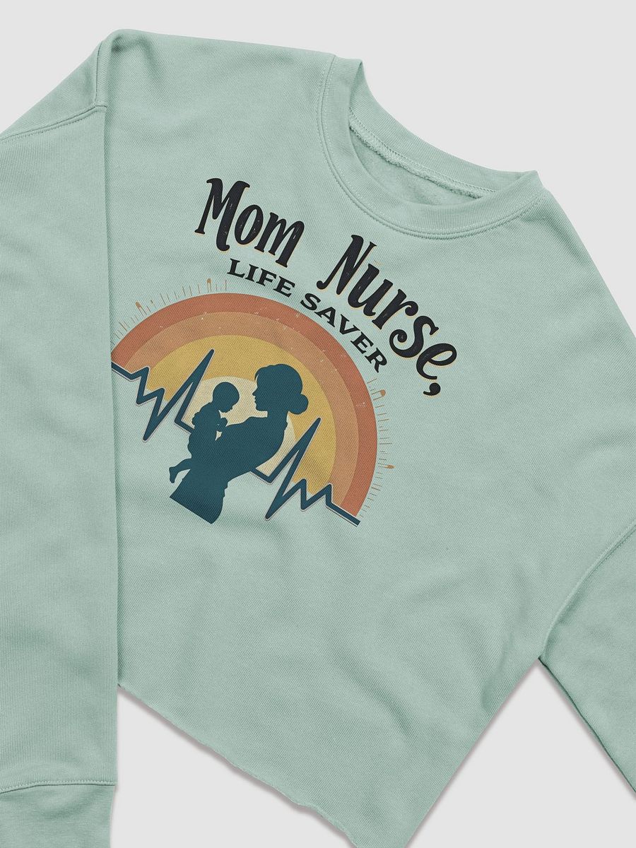 Rainbow Nurse Mom Crop Sweatshirt product image (6)