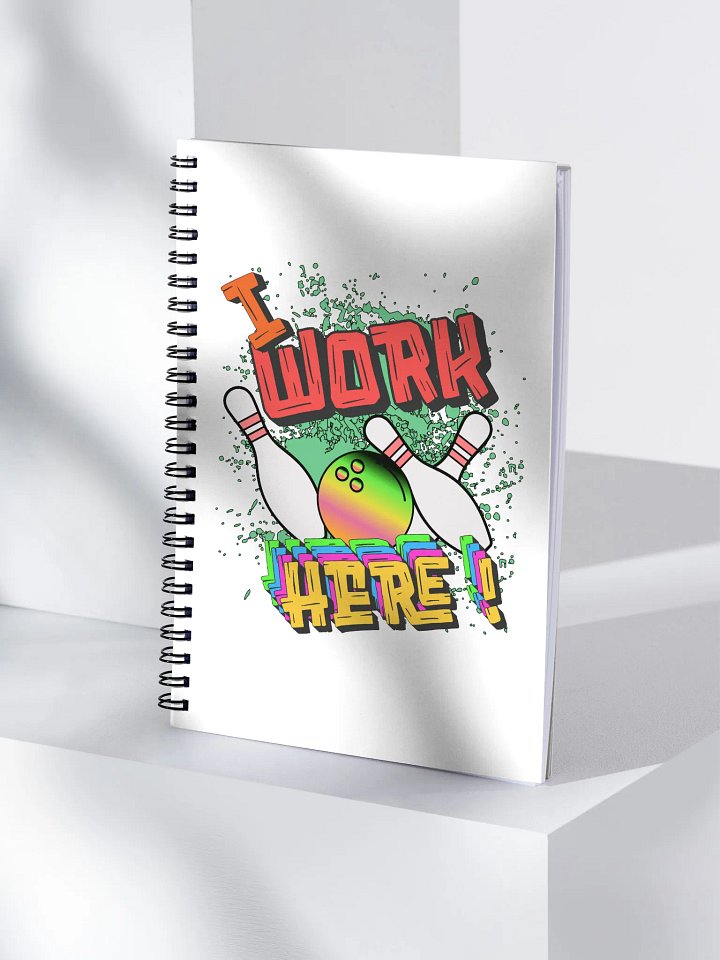 I Work Here Bowling Bold Notebook product image (1)