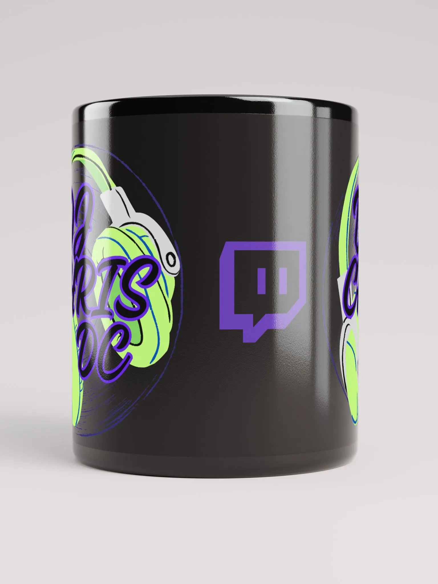 Black Mug With Lime Green Graphic product image (5)