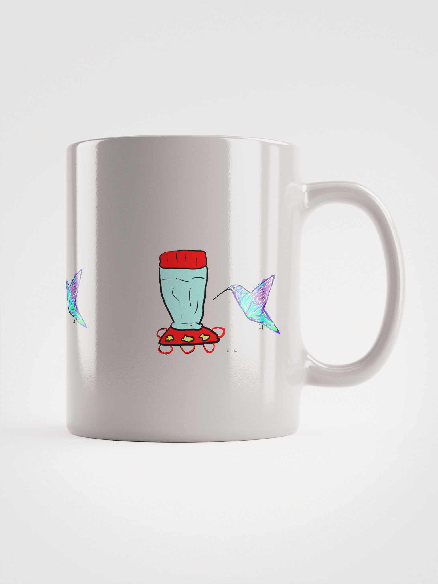 Hummingbird mug - White product image (4)